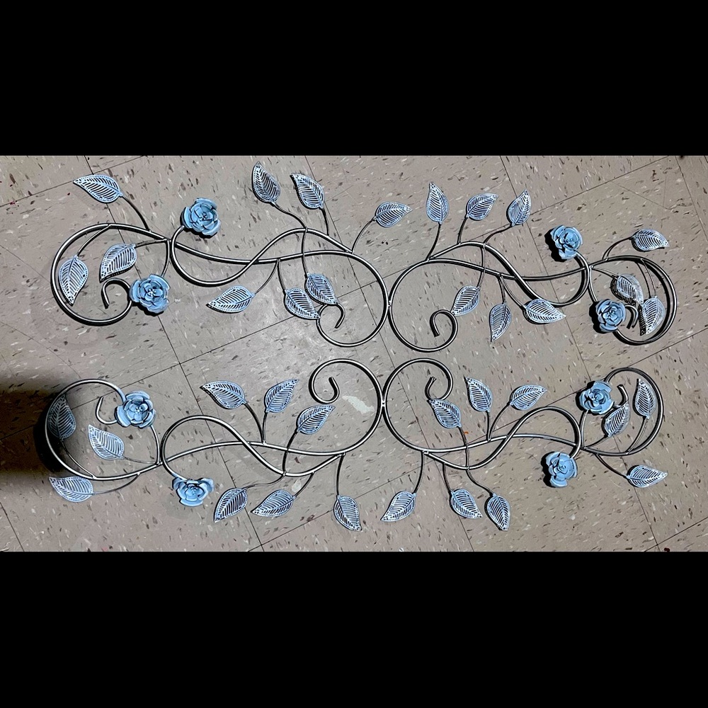Baby blue wall decor